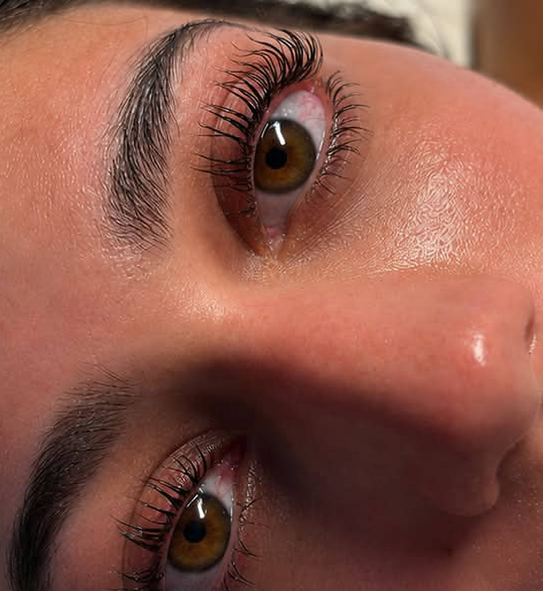 Lash lift and tint, after
