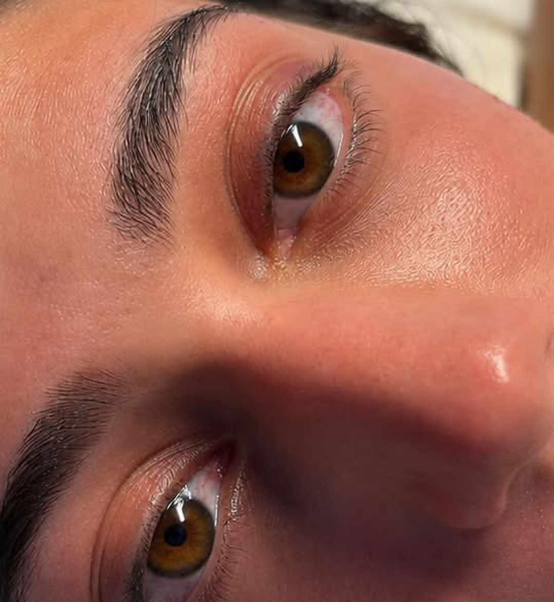 Lash lift and tint, before